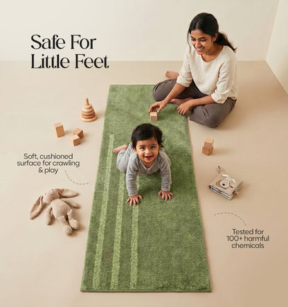 Paudha Luxe Comfort Multi-Area Runner - Thyme Moss