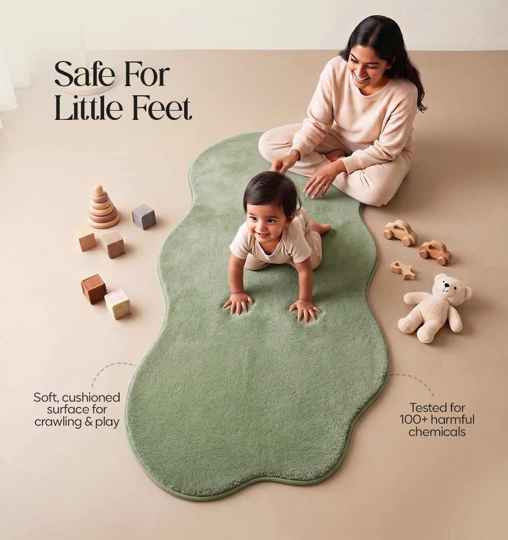 Paudha Sculpted Luxe Comfort Multi-Area Runner - Forest Veil