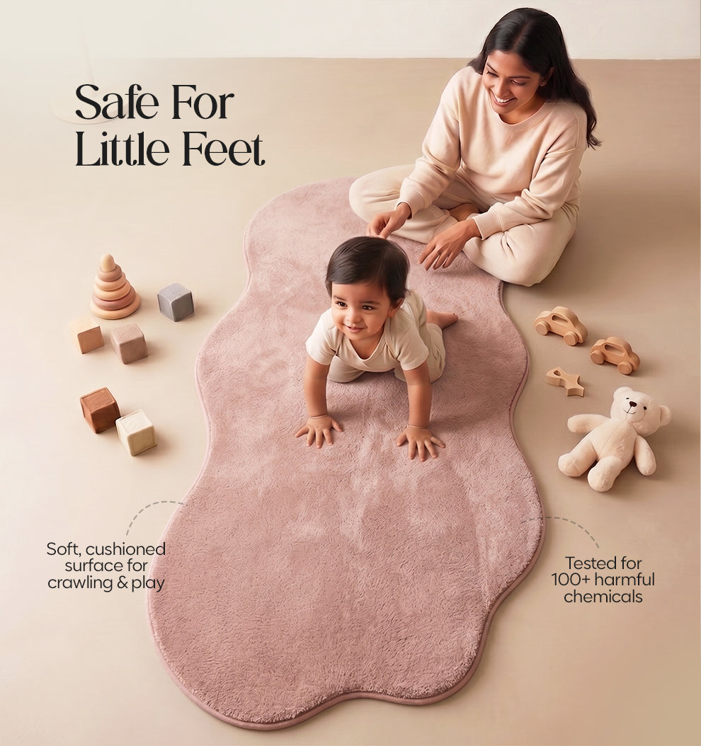 Paudha Sculpted Luxe Comfort Multi-Area Runner - Rose Pearl