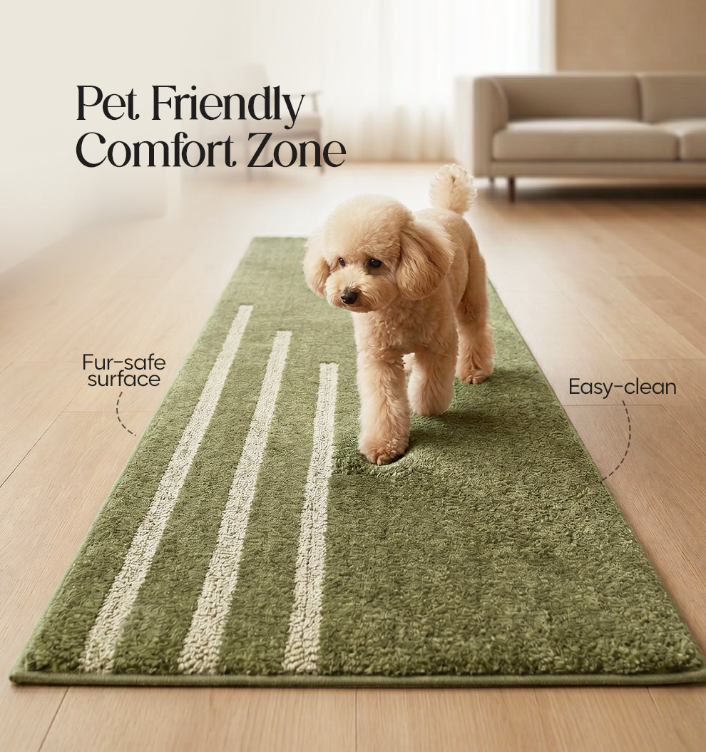 Paudha Luxe Comfort Multi-Area Runner - Thyme Moss