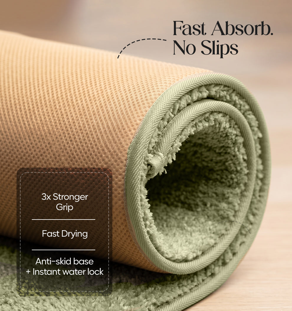 Paudha Luxe Comfort Multi-Area Runner - Thyme Moss