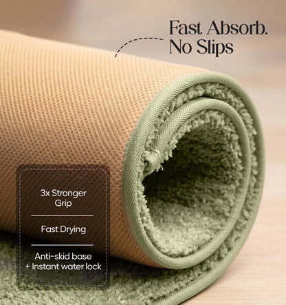 Paudha Luxe Comfort Multi-Area Runner - Thyme Moss