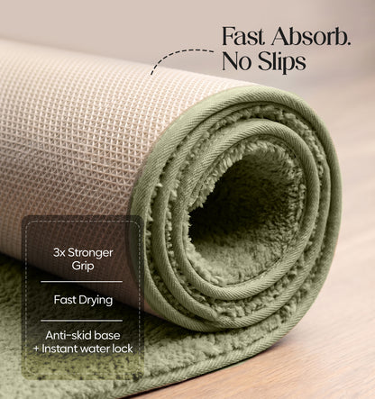 Paudha Sculpted Luxe Comfort Multi-Area Runner - Forest Veil