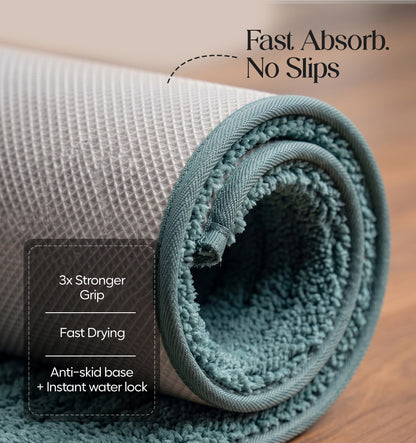 Paudha Pinstriped Luxe Comfort Multi-Area Runner - Blue Surf