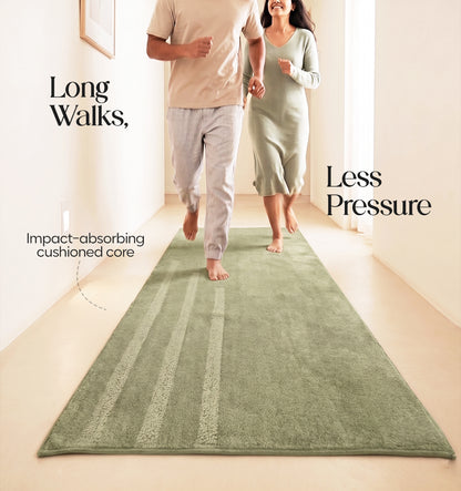 Paudha Luxe Comfort Multi-Area Runner - Thyme Moss