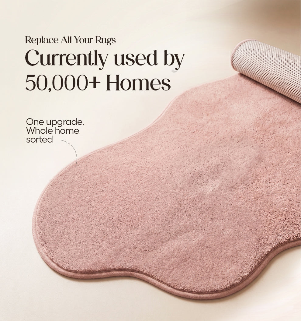 Paudha Sculpted Luxe Comfort Multi-Area Runner - Rose Pearl
