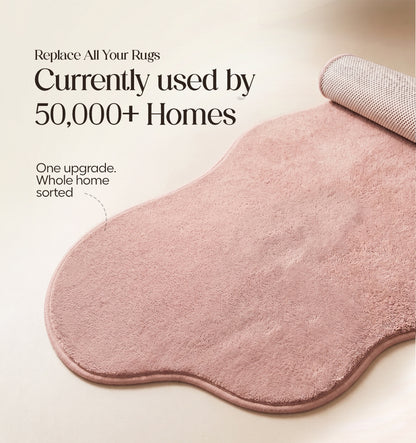 Paudha Sculpted Luxe Comfort Multi-Area Runner - Rose Pearl