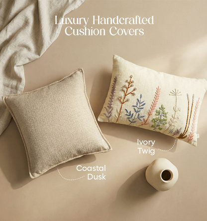 Luxury Sofa Makeover Sets | Twilight Slate Knitted Sofa Throw & Paired Cushions - Set of 4