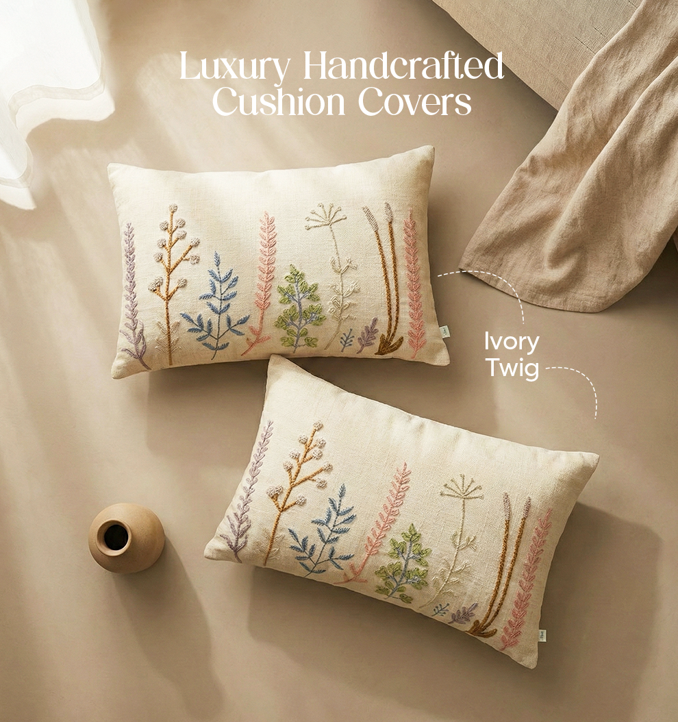 Luxury Sofa Makeover Set | Twilight Slate Knitted Sofa Throw paired with Cushions - Set of 2