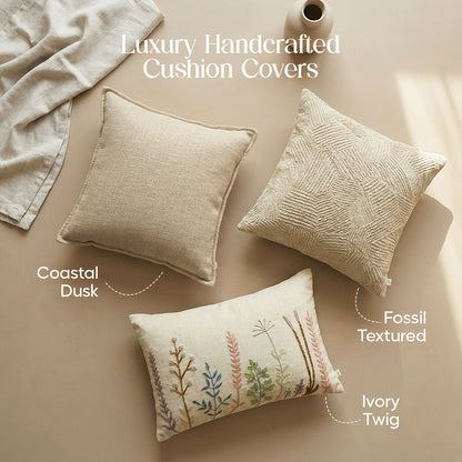 Luxury Sofa Makeover Sets | Knitted Sofa Throw & Paired Cushions - Twilight Slate - Set of 6