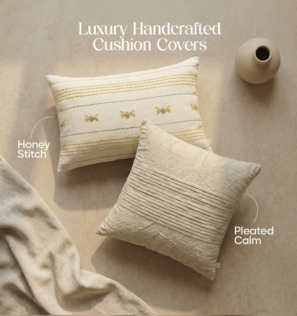 Luxury Sofa Makeover Set | Desert Sun Knitted Sofa Throw paired with Cushions - Set of 4