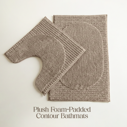 Contour Set Foam Padded Bathmat - Dune Shade