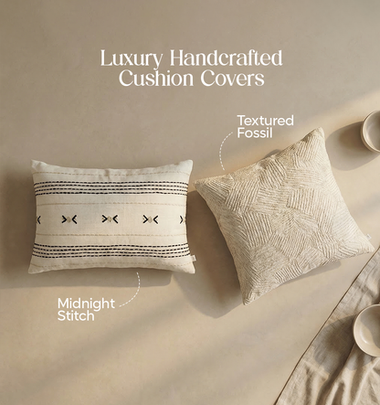 Luxury Sofa Makeover Set | Frosted Granite Knitted Sofa Throw paired with Cushions -Set of 4