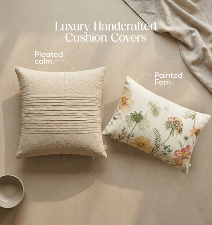 Luxury Sofa Makeover Set | Earth Olive Knitted Sofa Throw paired with Cushions - Set of 4