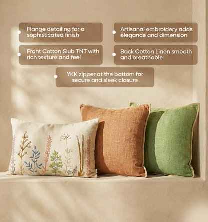 Luxury Sofa Makeover Set | Nude Meadow Knitted Sofa Throw paired with Cushions - Set of 6