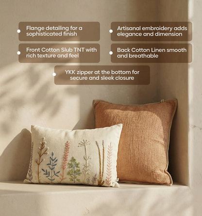 Luxury Sofa Makeover Set | Nude Meadow Knitted Sofa Throw paired with Cushions - Set of 4
