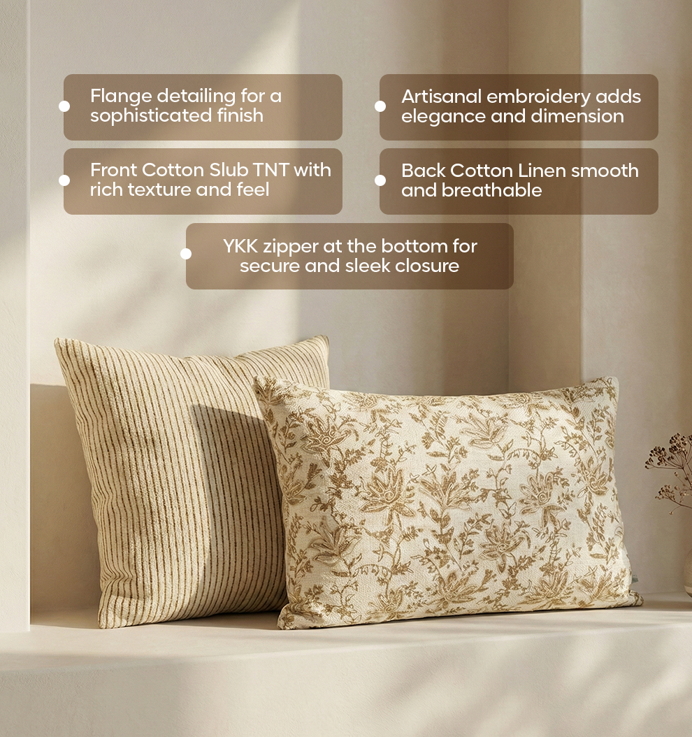 Luxury Sofa Makeover Set |Ivory Cloud Knitted Sofa Throw paired with Cushions - Set of 4