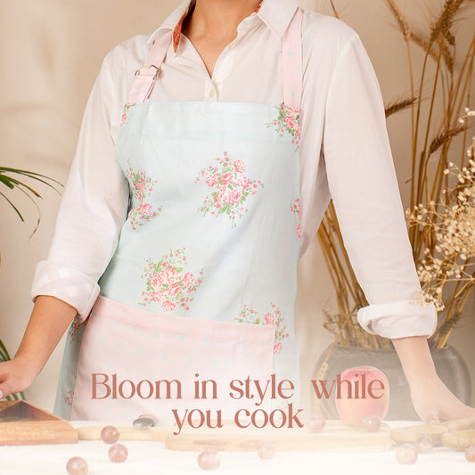Paudha’s Elegant and Functional Aesthetic Apron - Petal Dusk
