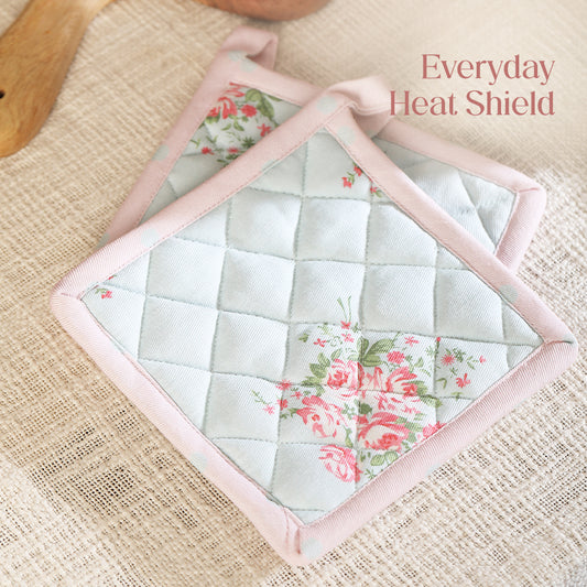 Paudha’s Everyday Heat - Resistant Potholder - Blue Bloom