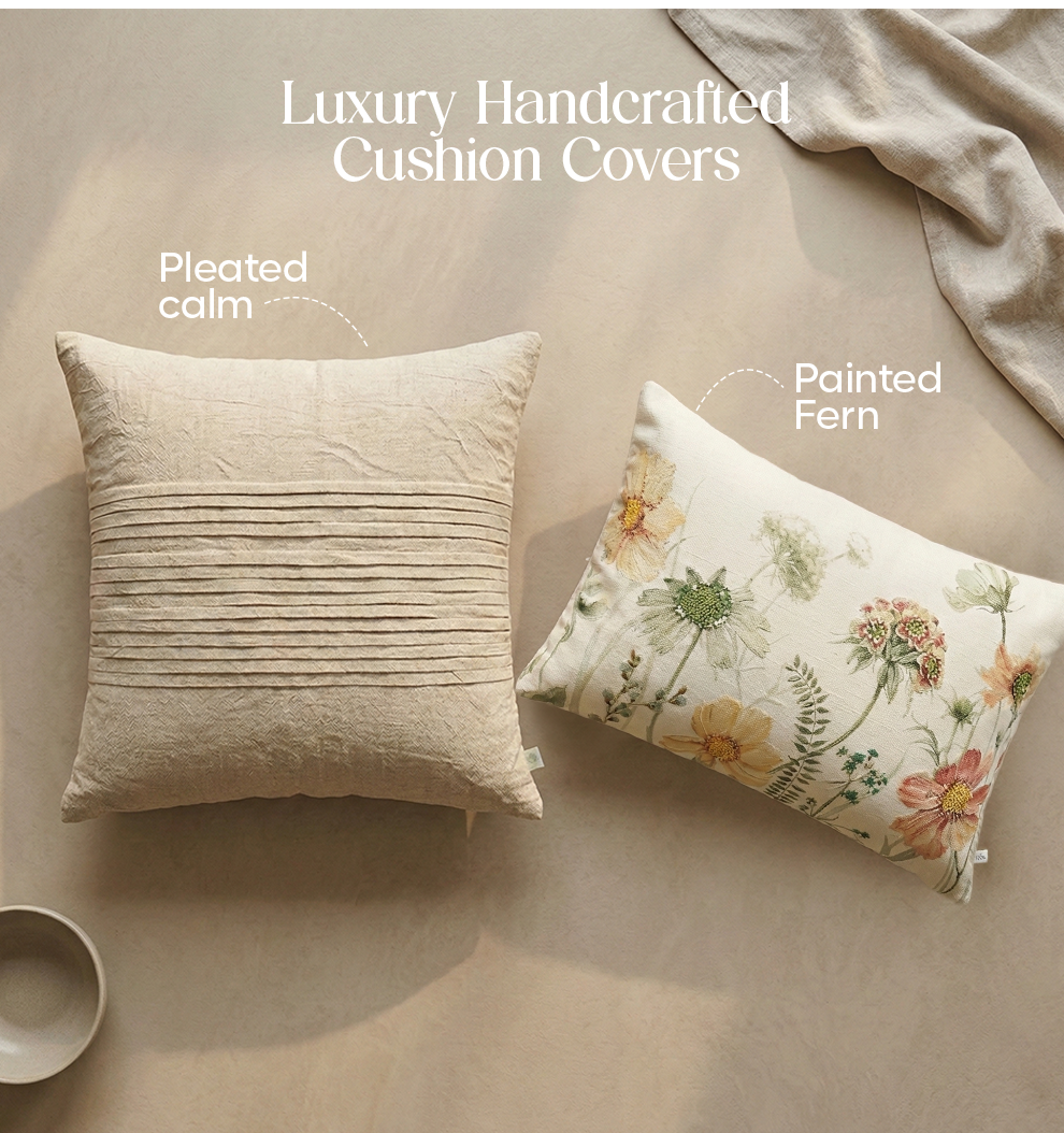 Luxury Sofa Makeover Set | Rustic Flame Knitted Sofa Throw paired with Cushions - Set of 4