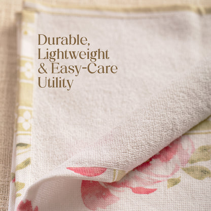 Paudha’s Signature Cotton Terry-Backed Kitchen Towel - Blush Honey