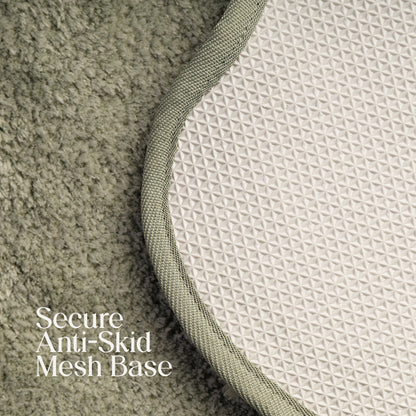 Paudha’s Sculpted Bedside Runner- Forest Veil