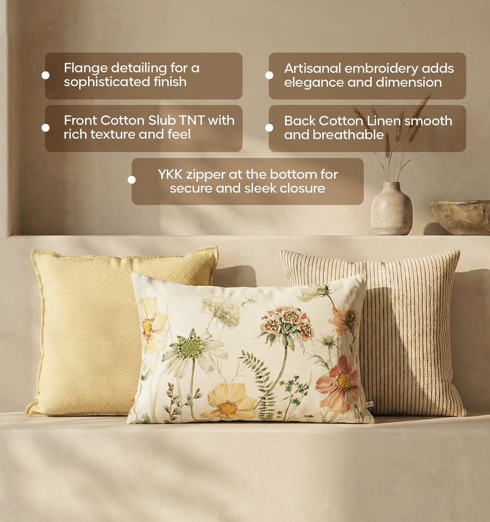 Luxury Sofa Makeover Set | Cinnamon Blaze Knitted Sofa Throw paired with Cushions - Set of 6
