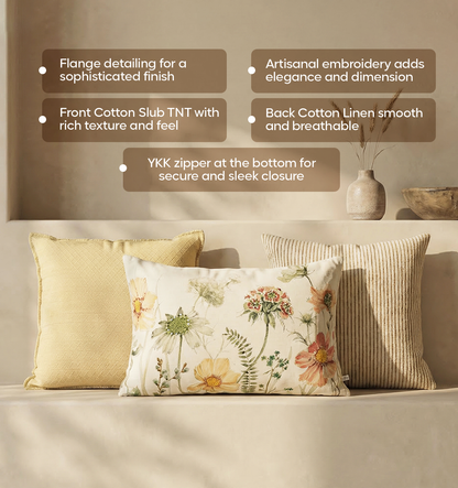 Luxury Sofa Makeover Set | Cinnamon Blaze Knitted Sofa Throw paired with Cushions - Set of 6
