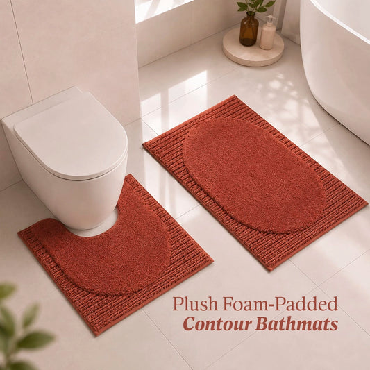 Contour Set Foam Padded Bathmat - Terra Oasis
