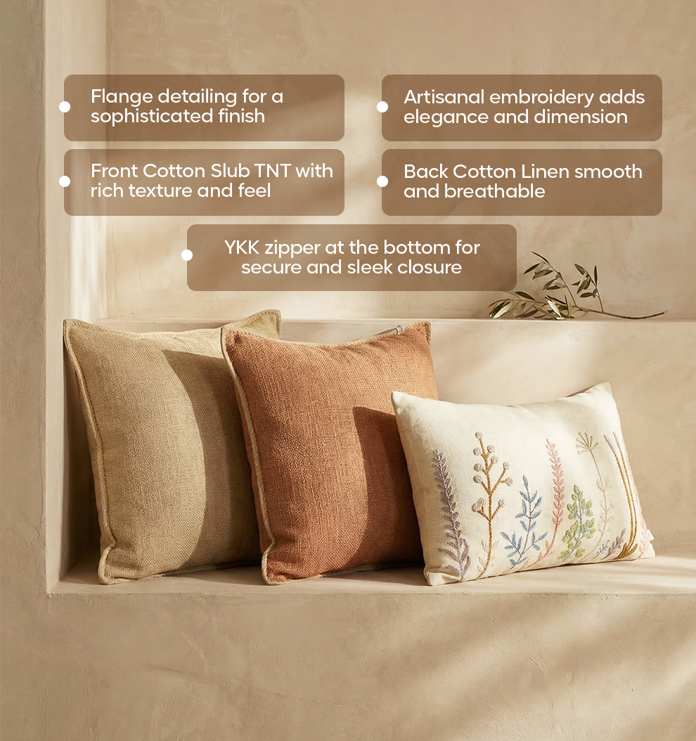 Luxury Sofa Makeover Set | Celestial White Knitted Sofa Throw paired with Cushions - Set of 6