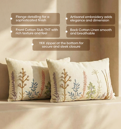Luxury Sofa Makeover Set | Celestial White Knitted Sofa Throw paired with Cushions - Set of 2